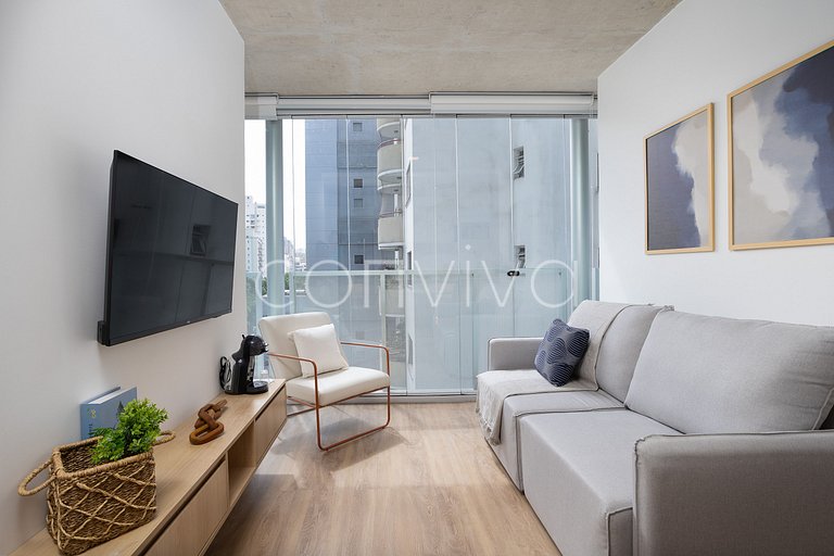 VNFR0501 Apto de 2 quartos, 10 min da Av. Paulista