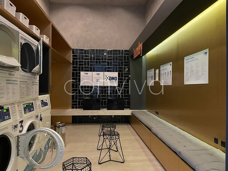 VNMI203 Apto novo, 42m² com varanda Vila Olímpia