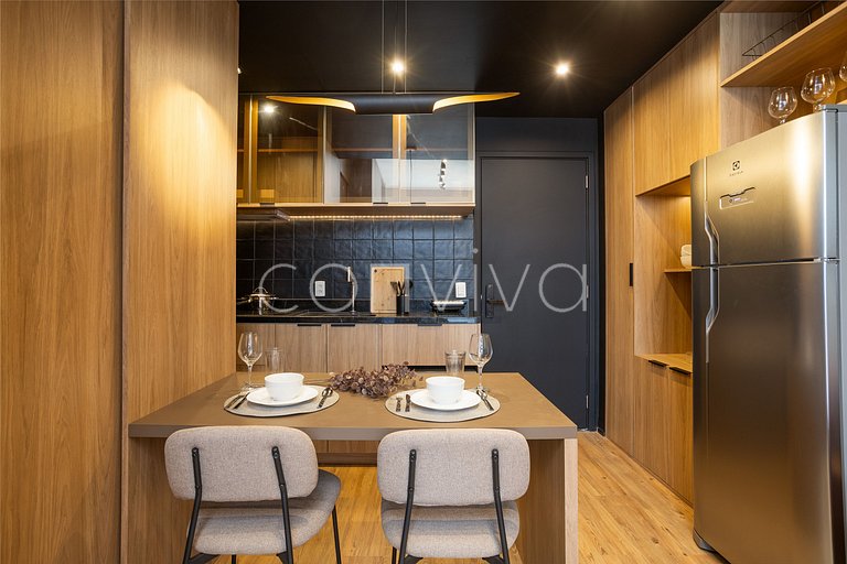 VNMI203 42m² con balcón, 03 huéspedes | Faria Lima