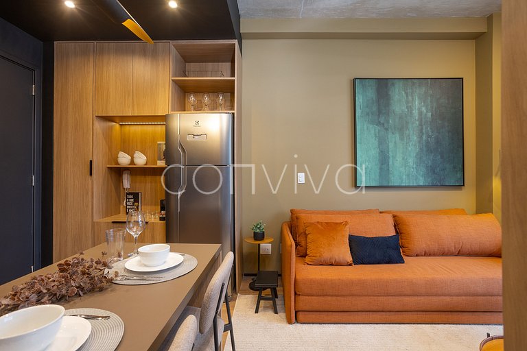 VNMI203 42m² con balcón, 03 huéspedes | Faria Lima