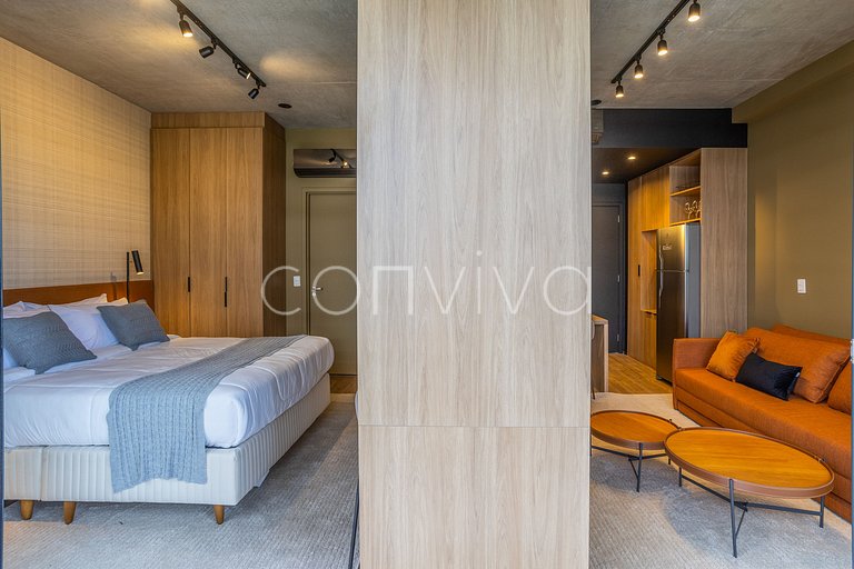 VNMI203 42m² con balcón, 03 huéspedes | Faria Lima