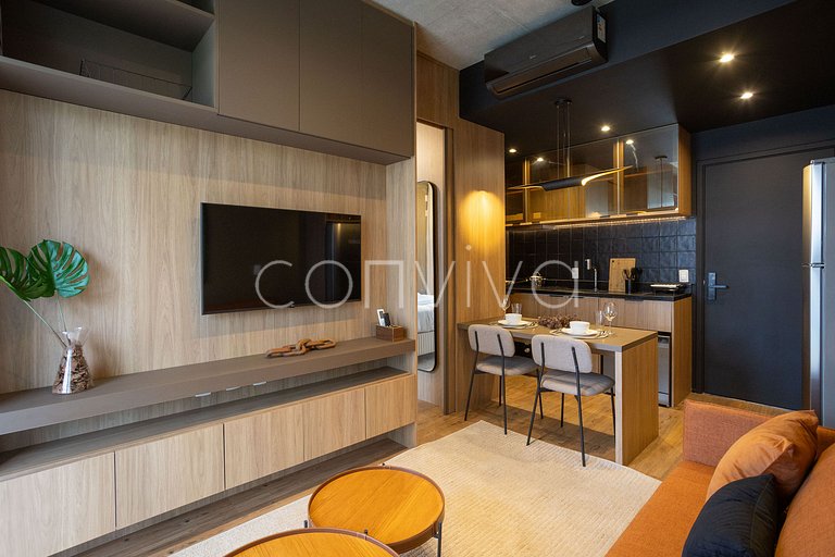 VNMI203 42m² with balcony, 3 guests | Faria Lima