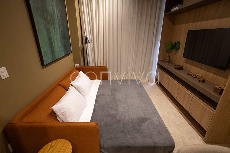 VNMI203 42m² con balcón, 03 huéspedes | Faria Lima