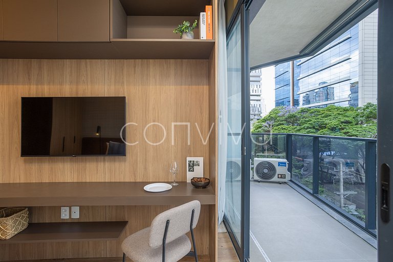 VNMI203 42m² con balcón, 03 huéspedes | Faria Lima