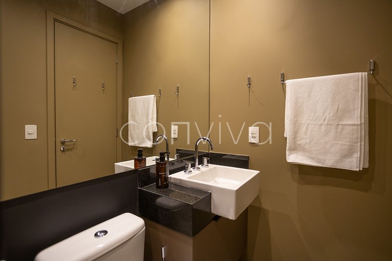 VNMI203 Apto novo, 42m² com varanda Vila Olímpia