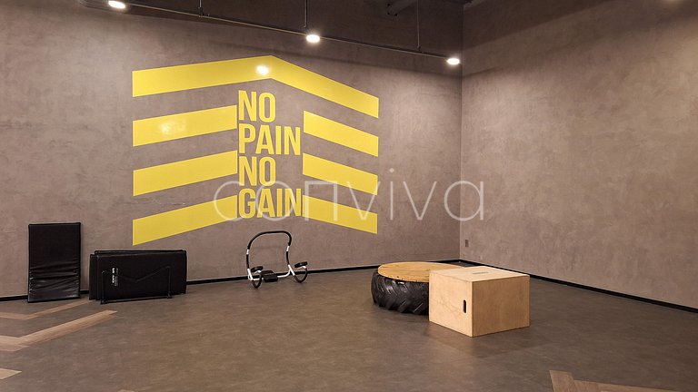 VNMI203 Apto novo, 42m² com varanda Vila Olímpia