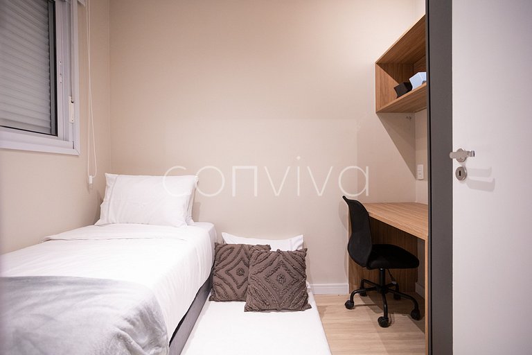 COMP1416 Apartamento de 2 quartos próx ao shopping