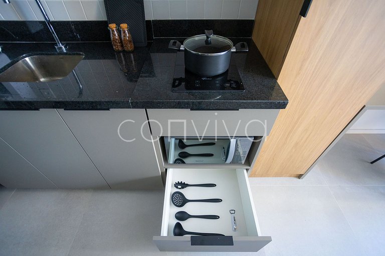 LUM1312 Apto funcional c/ varanda e WiFi | Tatuapé