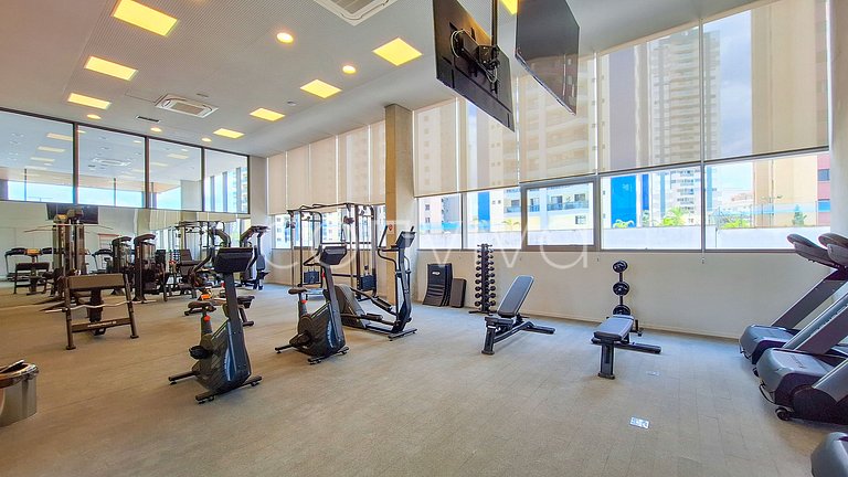 LUM1317 Apt novo confortável c/ piscina e academia