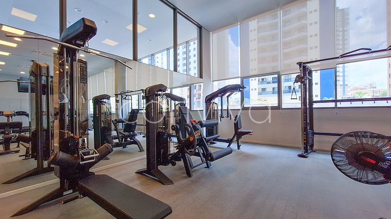 LUM1319 Studio moderno de 25m² com varanda e lazer