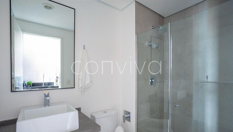 LUM1317 Apt novo confortável c/ piscina e academia