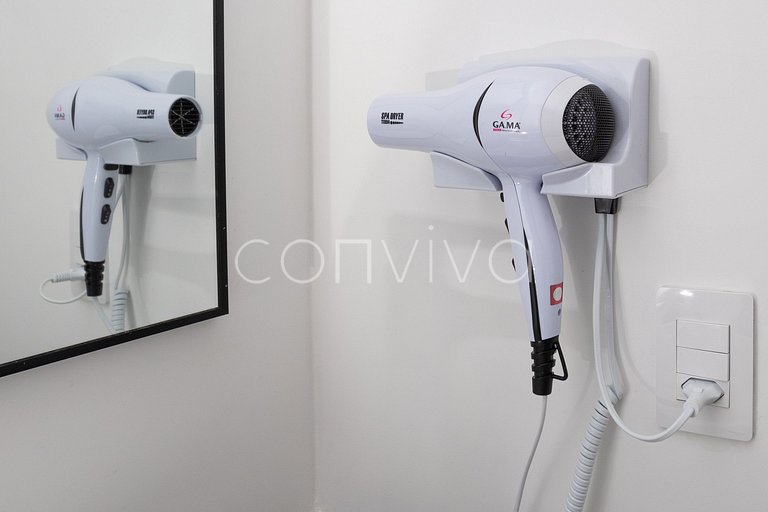 LUM1319 Studio moderno de 25m² com varanda e lazer