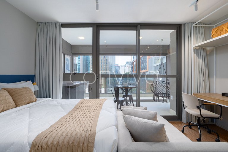 DSG0405 Apto garden no Itaim | Home Office + Wifi