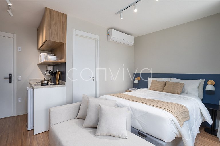 DSG0405 Apto garden no Itaim | Home Office + Wifi