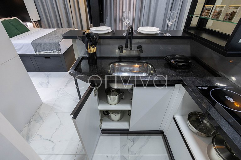 QPSP1803 Flat in amazing hotel in Jardins w/ vacancy