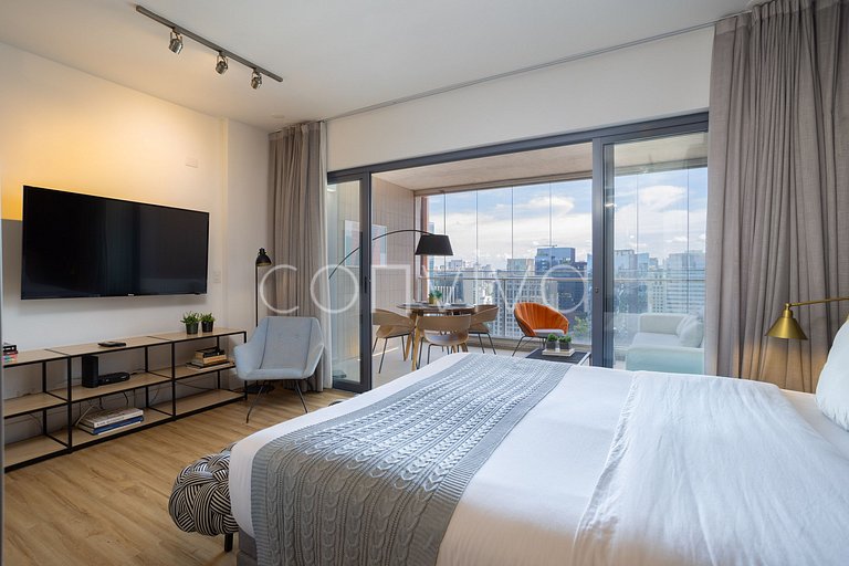 FI235 Fabulosa vista en el piso 23 de Forma Itaim