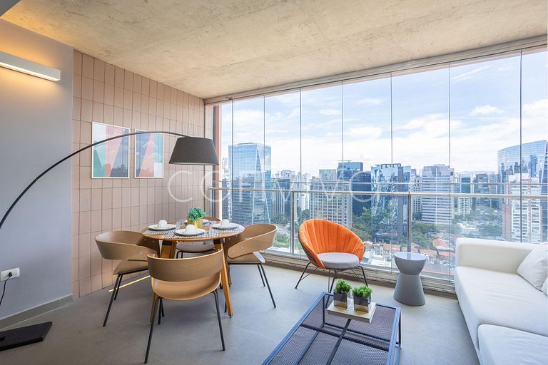 FI235 Fabulosa vista en el piso 23 de Forma Itaim