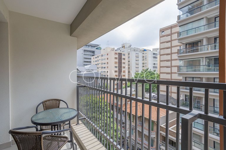 HPP603 Studio c/ varanda e piscina no Paraíso