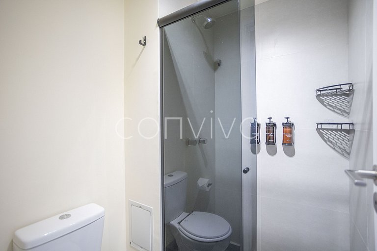 HPP603 Studio c/ varanda e piscina no Paraíso