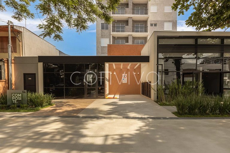 COMP1318 Apto incrível de 2 quartos em Moema