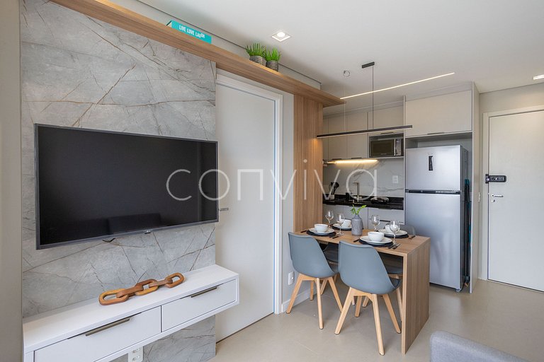 COMP0719 Conforto e lazer em apto de 2 quartos em Moema
