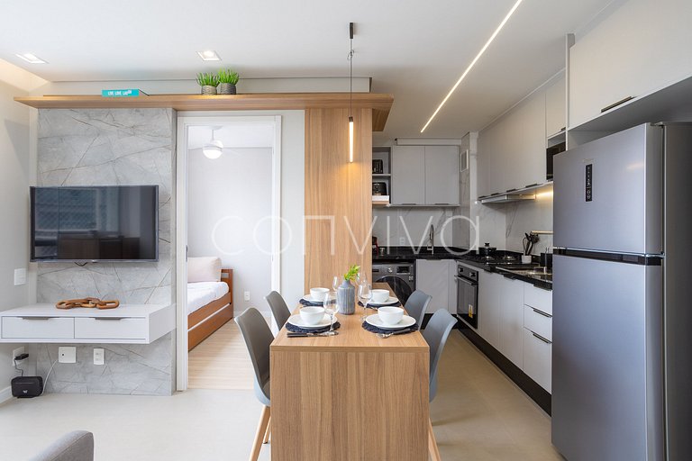 COMP0719 Conforto em apto de 2 quartos em Moema