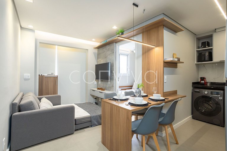 COMP0719 Conforto em apto de 2 quartos em Moema