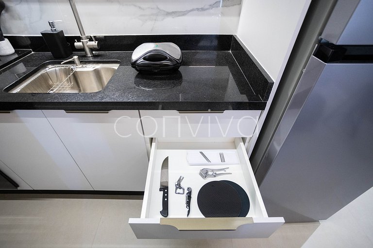 COMP0719 Conforto em apto de 2 quartos em Moema