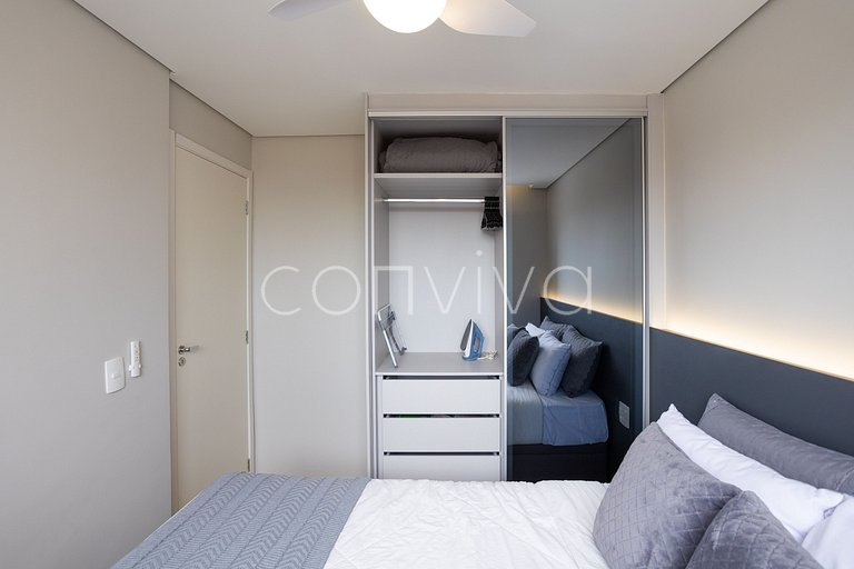 COMP0719 Conforto em apto de 2 quartos em Moema