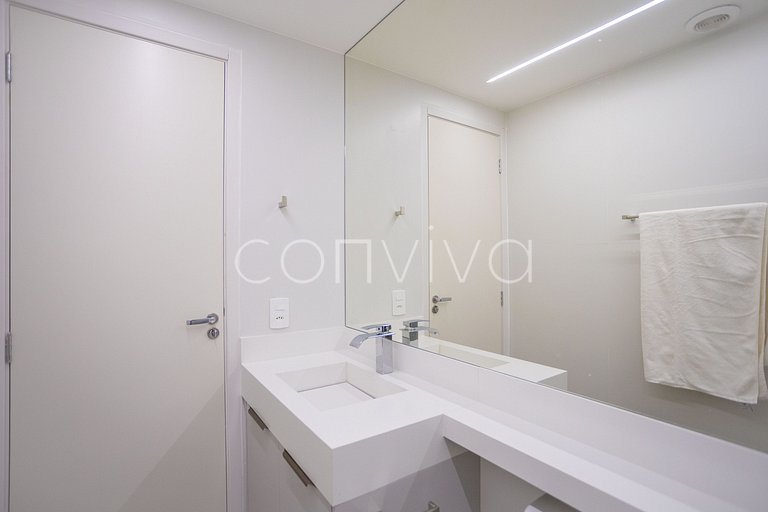 COMP0719 Conforto e lazer em apto de 2 quartos em Moema