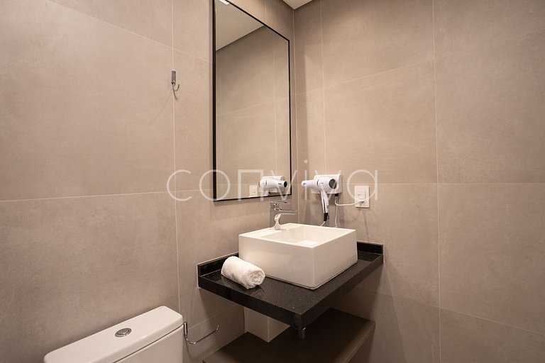 LUM0705 Studio 25m² c/ varanda, piscina e academia