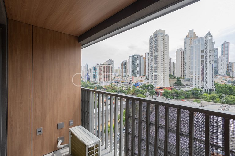 LUM0705 Studio 25m² c/ varanda, piscina e academia