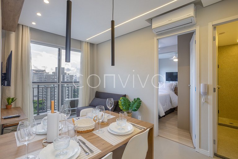 COMP1318 Apto incrível de 2 quartos em Moema