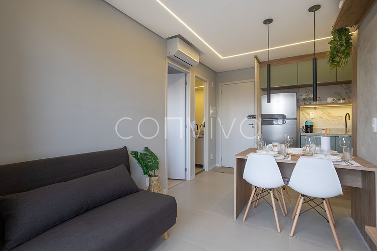 COMP1318 Apto incrível de 2 quartos em Moema