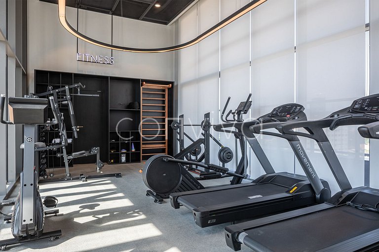 AD1001 Studio novo 27m² c/ ar e Wi-Fi na Berrini