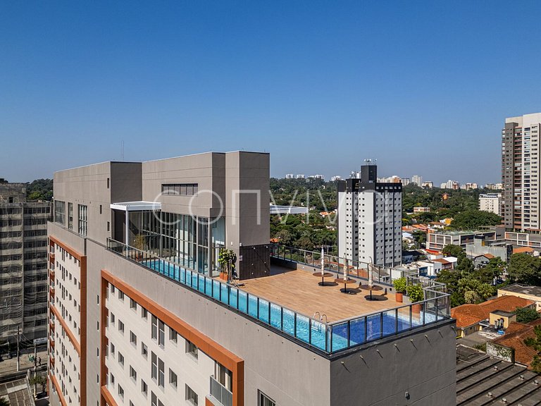 AD1001 Apartamento novo c/ ar e Wi-Fi na Berrini