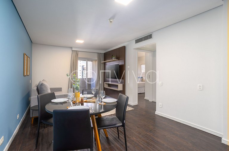 TBE1302 Flat c/ vaga e varanda na Berrini