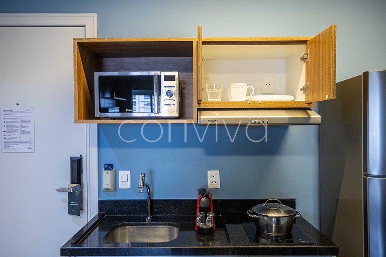 TBE1703 Flat incrível com vista na Berrini