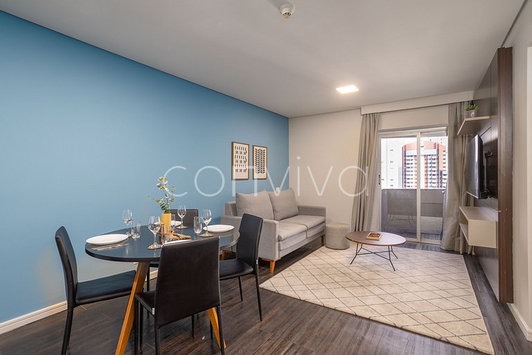 TBE1302 Flat c/ vaga e varanda na Berrini