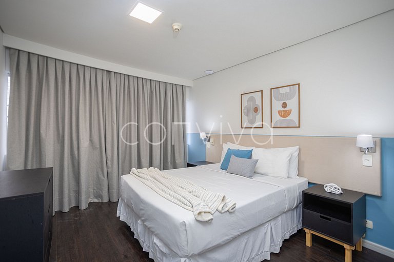 TBE1703 Flat incrível com vista na Berrini