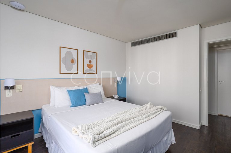 TBE1703 Flat incrível com vista na Berrini