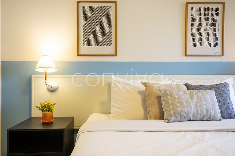 TBE2002 Conjugado c/varanda p/4 hóspedes | Berrini