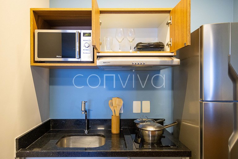 TBE2002 Conjugado c/varanda p/4 hóspedes | Berrini