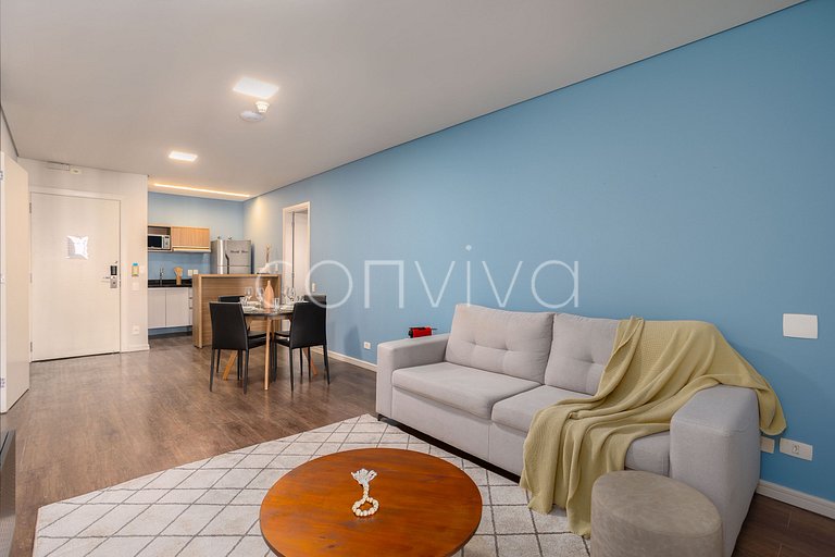 TBE2002 Conjugado c/varanda p/4 hóspedes | Berrini