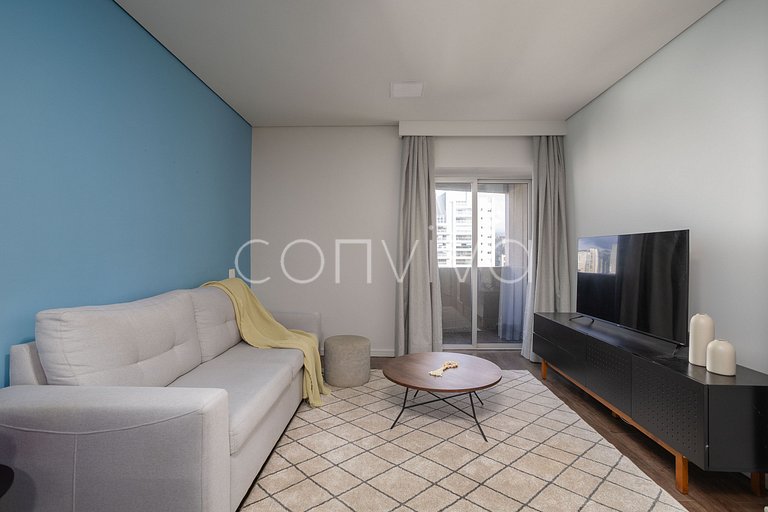 TBE2002 Conjugado c/varanda p/4 hóspedes | Berrini