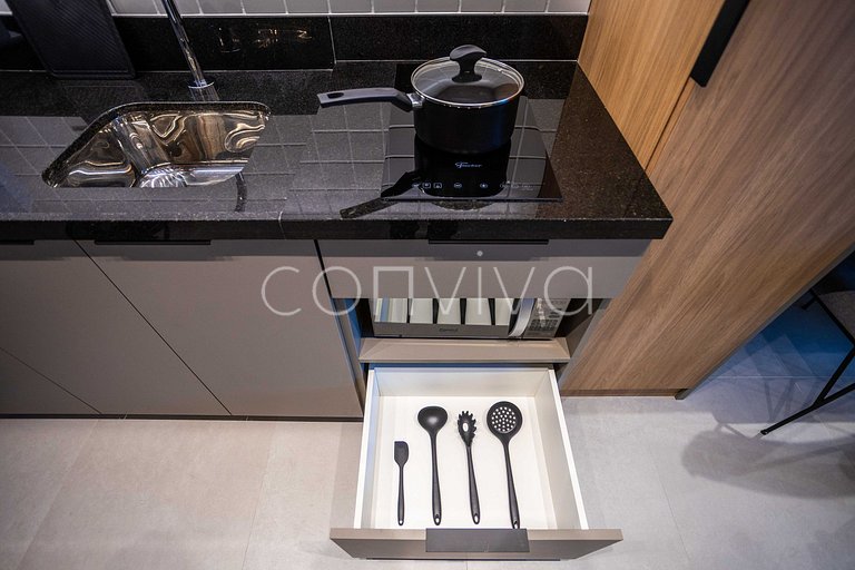 ALM0410 Studio novo no Tatuapé c/ ar condicionado