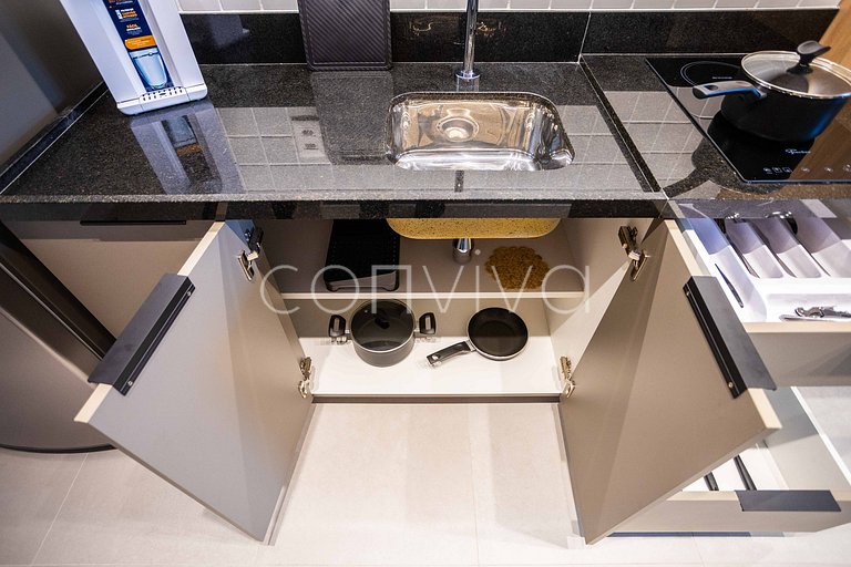 ALM0410 Studio novo no Tatuapé c/ varanda + Wifi