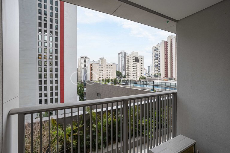 ALM0410 Studio novo no Tatuapé c/ varanda + Wifi