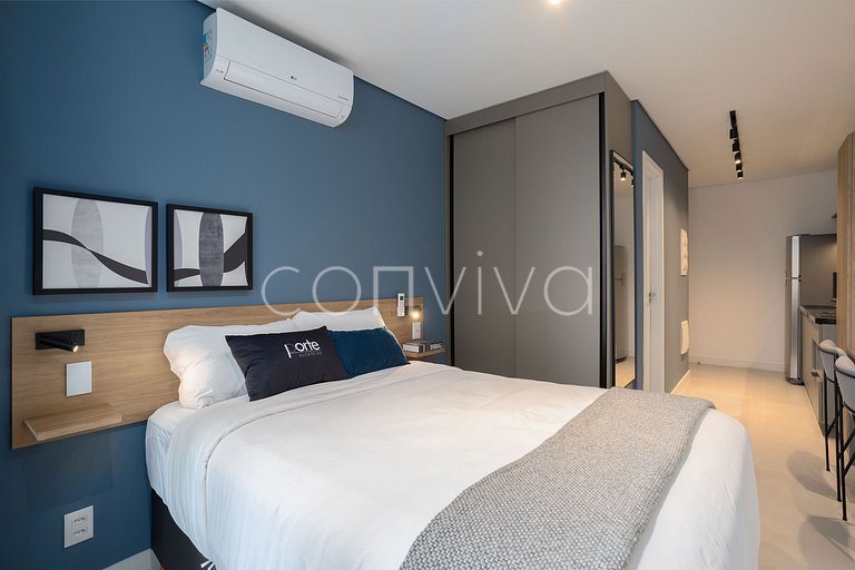 ALM0410 Studio novo no Tatuapé c/ ar condicionado