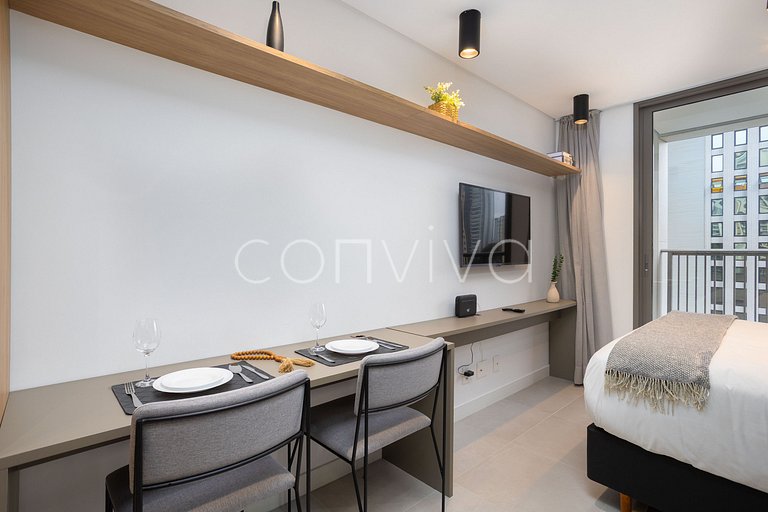 ALM0410 Studio novo no Tatuapé c/ ar condicionado